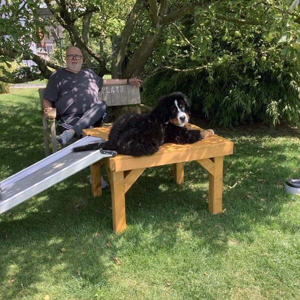 Mein Arbeitsplatz eignet sich auch als Ruheplatz.