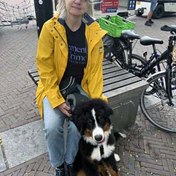 Cheffin und ich in Middelburg auf dem Markplatz.