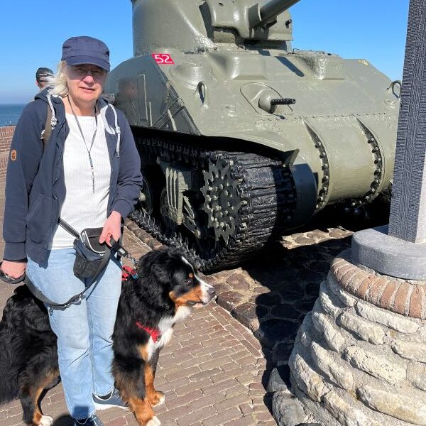 Wie letztes Jahr, ein Foto am Panzer.