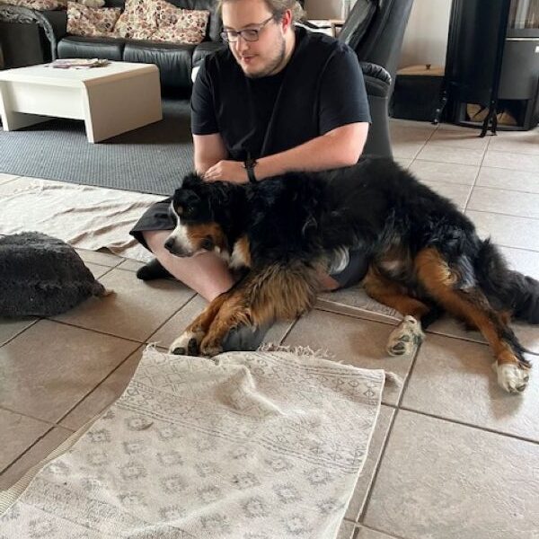 Kuscheln mit Conni. Immer wieder schön...